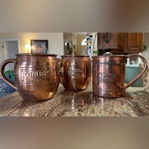 Ketel One Moscow Mule Mugs with Natural Patina - Set of 3 (unused)